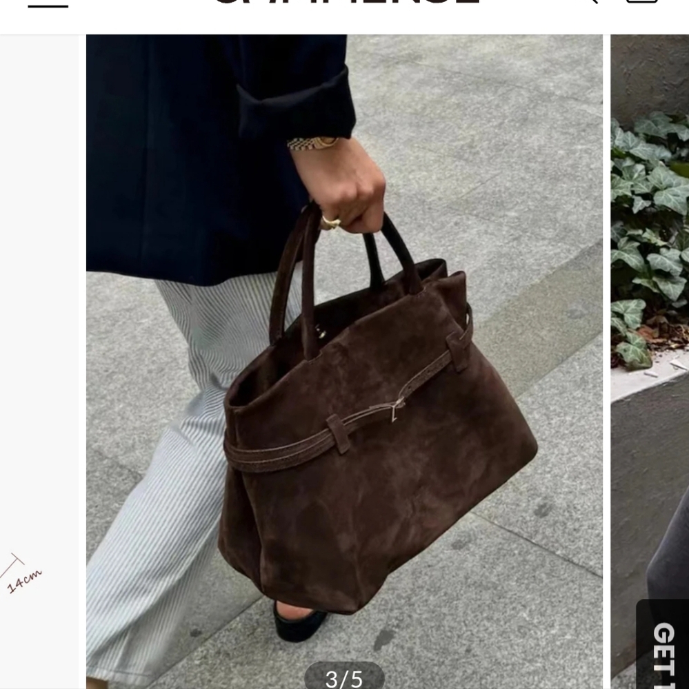 Vintage Buckle Design Top Handle Bag